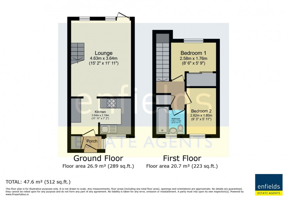 Floorplan for Mapperton Close, Canford Heath