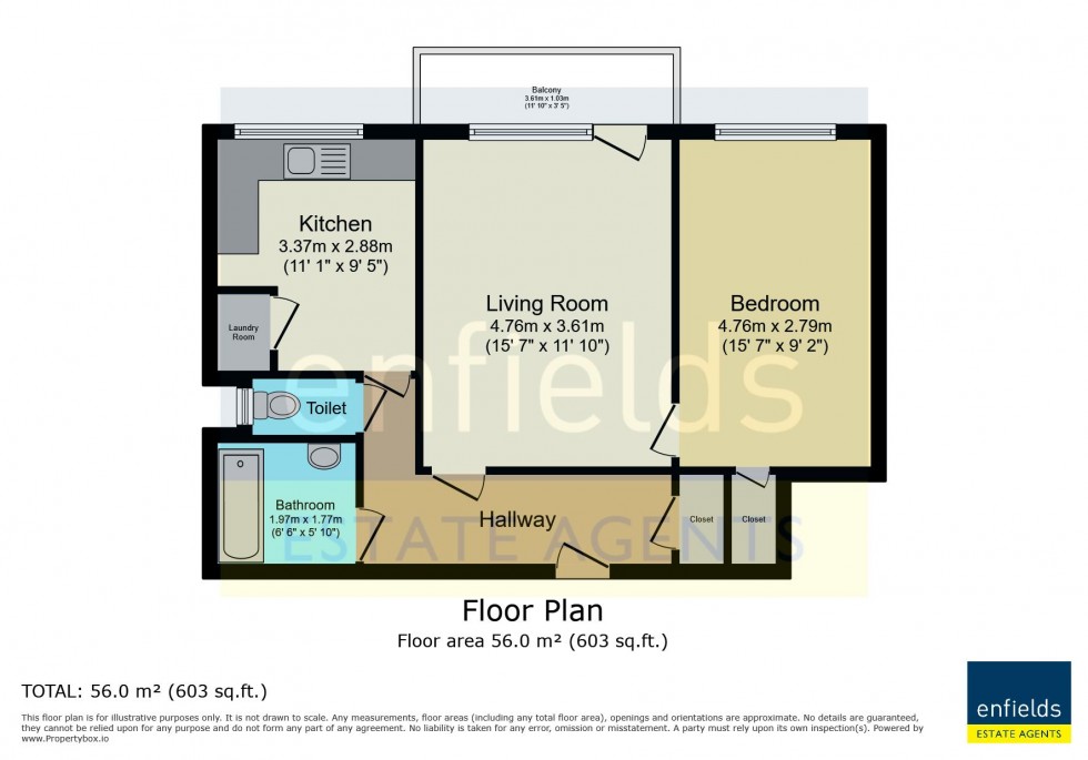 Floorplan for Madeira Road, Bournemouth