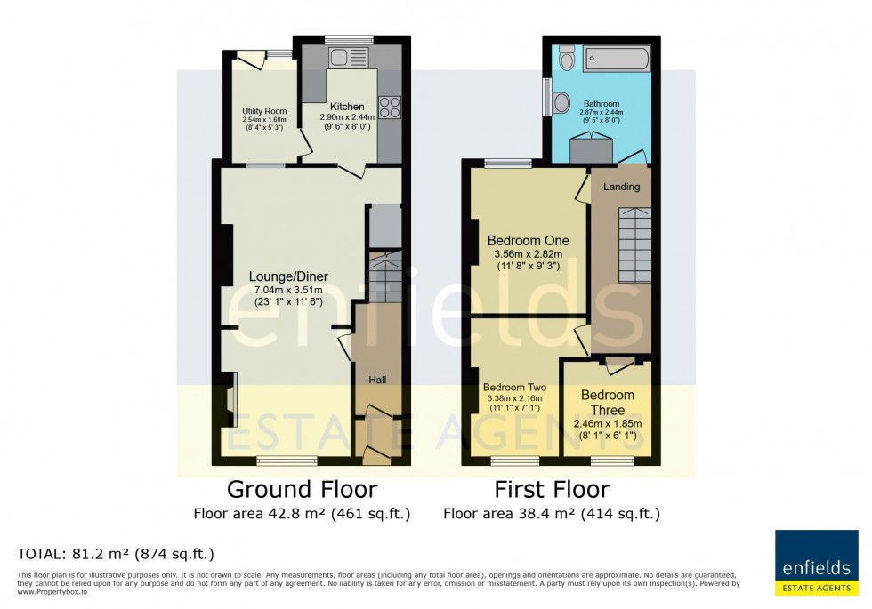 Floorplan for Sea View Road, Poole