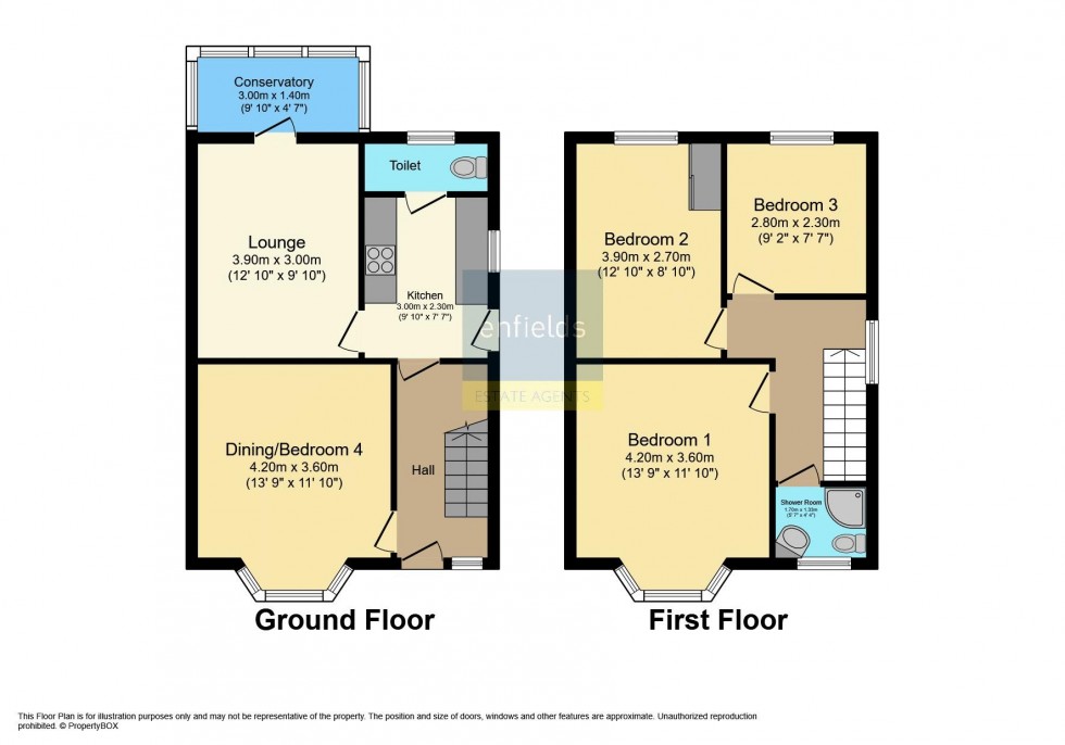 Floorplan for Ensbury Avenue, Bournemouth