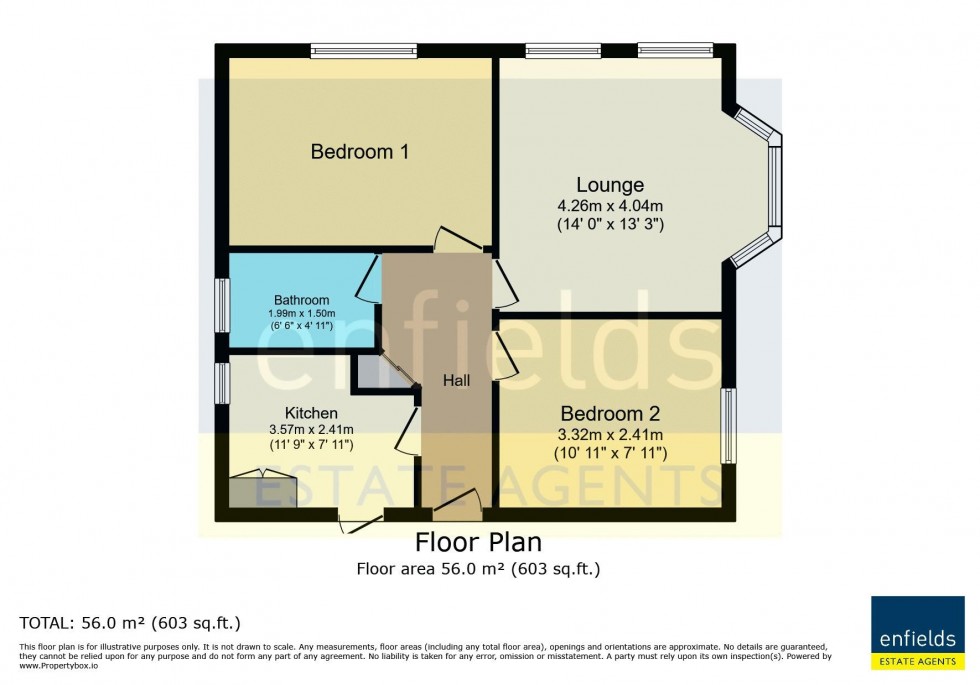 Floorplan for St leonards Road, Charminster